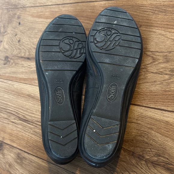 Sofft Black and Silver Tassel Loafers - Picture 3 of 4